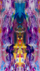 Abstract background art . Ethnic pattern. Mixtures of oil paint. Trendy hand painting canvas. Wall decor and Wall art prints Idea. 3D Texture. Art object