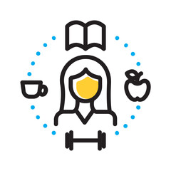 Vector multicolor icon for Lifestyle