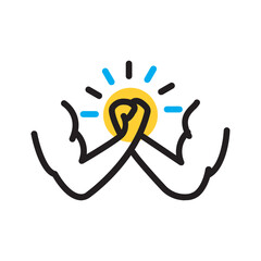 Vector multicolor icon for Potent