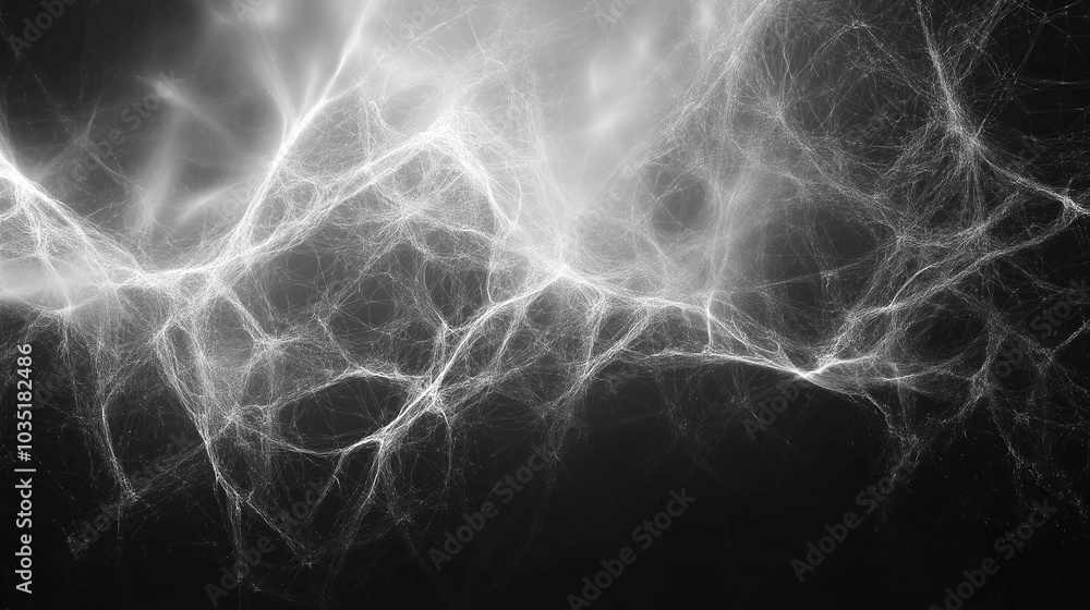 Poster abstract quantum field mesh background design