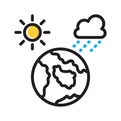 Vector multicolor icon for Climate