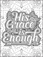 Christmas Quote Coloring Page for Adults. Christmas Motivational Quote Coloring Page. 