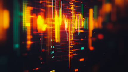 Naklejka premium Abstract business and charts and graphs with statistics to innovative analyze business potential and forecast future development of companies growth.