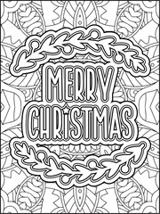 Christmas Quote Coloring Page for Adults. Christmas Motivational Quote Coloring Page