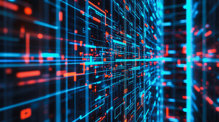 Obraz premium Abstract business smart city and charts and graphs with statistics to innovative analyze business potential and forecast future development of companies growth