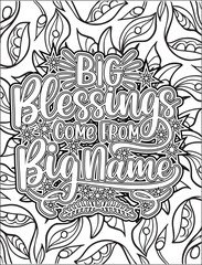 Christmas Quote Coloring Page for Adults. Christmas Motivational Quote Coloring Page