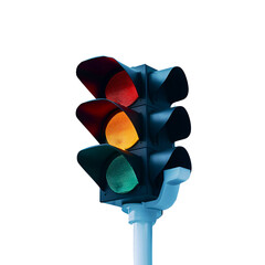 Traffic light illustration.4000x4000 px.