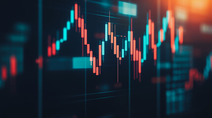 Abstract business and charts and graphs with statistics to innovative analyze business potential and forecast future development of companies growth.