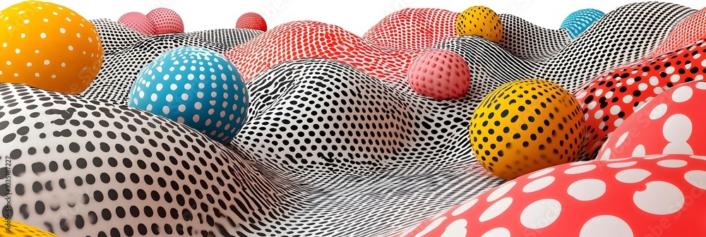Leinwandbilder vibrant halftone patterns with a dynamic contemporary aesthetic that evoke the striking visual langu
