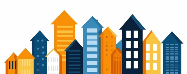 Infographic showing economic benefits of affordable housing solutions, with data on job creation, economic stability, and housing access, illustration