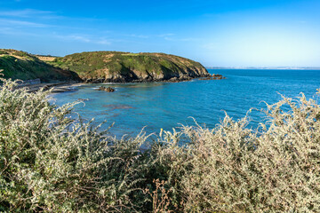 Port Morvan beach near Pleneuf val andre, Armor Coast, Brittany in France