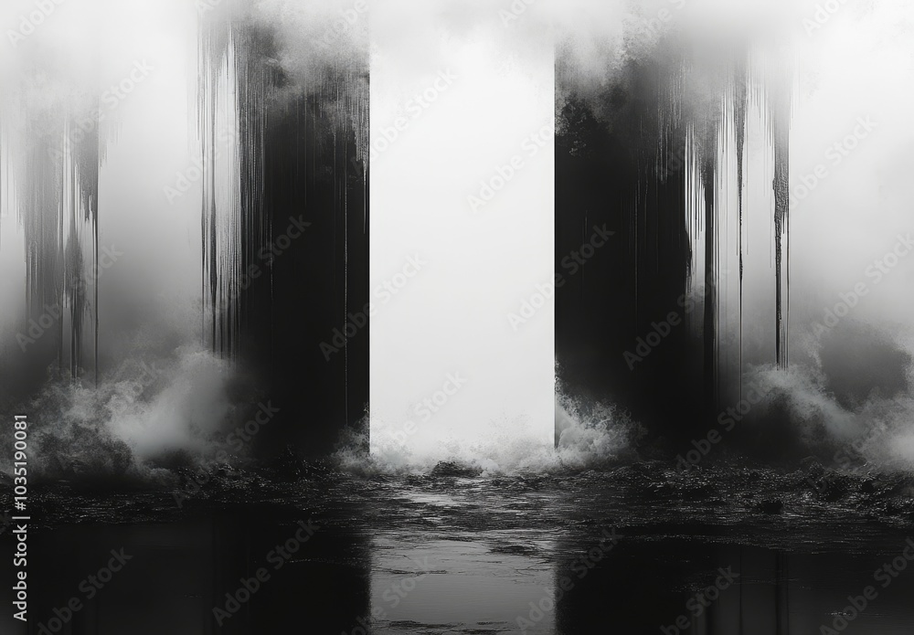 Poster a filthy or aging film frame overlayed with dust particles or dust grain texture. this effect is per