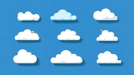 Fototapeta premium Flat Design Cloud Icon