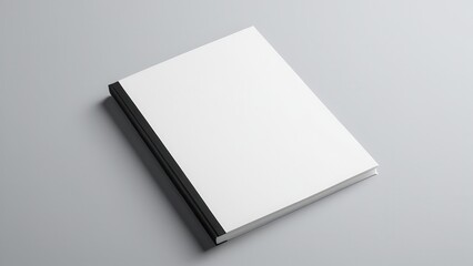 Elevate your design portfolio with the us letter perfect bound cover mockup, a highly customizable template for illustrating the final look of printed books, catalogs, or reports