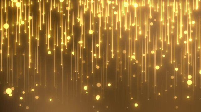 Can be used for backgrounds of pouring golden star line particle motion, award ceremonies, weddings, etc.