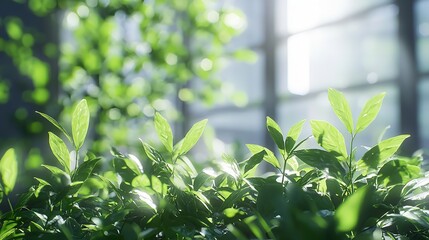 Wind turbines on lush green hills. sustainable energy with panoramic coastal views