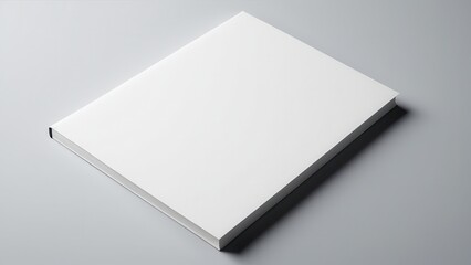 Elevate your design portfolio with the us letter perfect bound cover mockup, a highly customizable template for illustrating the final look of printed books, catalogs, or reports