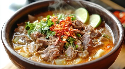 soup with meat and vegetables