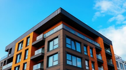 A contemporary apartment building with premium amenities, representing a profitable and highly marketable real estate investment