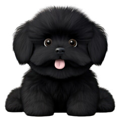 Obraz premium PNG Affenpinscher carnivora havanese portrait.