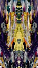 Abstract background art . Ethnic pattern. Mixtures of oil paint. Trendy hand painting canvas. Wall decor and Wall art prints Idea. 3D Texture. Art object