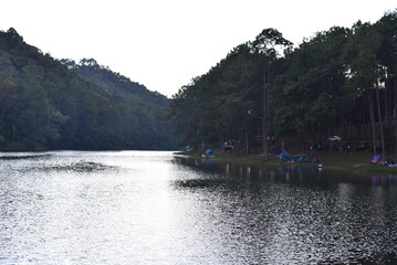 the river and moutains