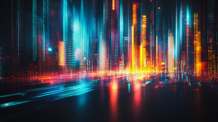 Fototapeta premium Abstract business and charts and graphs with statistics to innovative analyze business potential and forecast future development of companies growth.
