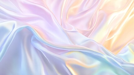 Fototapeta premium Soft Iridescent Fabric Texture for Design Projects