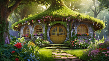Magical Cottage in a Lush Woodland