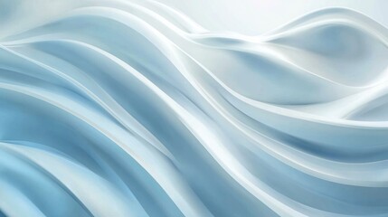Abstract Blue and White Waves