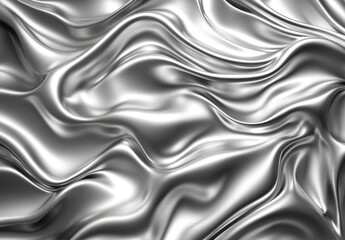 Obraz premium Silver Satin Drape.