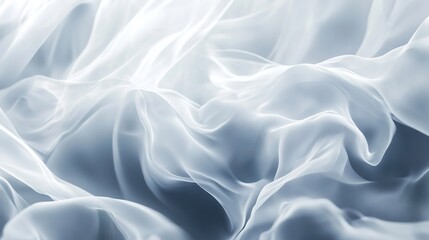 Obraz premium Soft White Fabric Flowing Smoothly