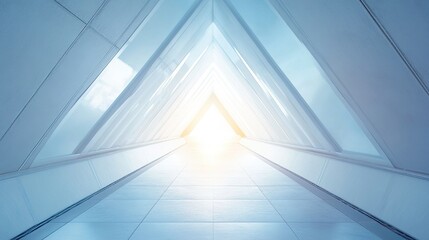 Fototapeta premium Light Reaches Through Modern Architectural Design