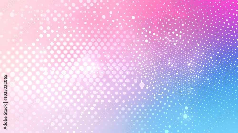 Poster vivid gradient background with bokeh dots