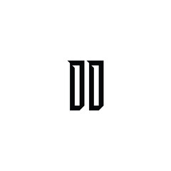 DD monogram logo design letter text name symbol monochrome logotype alphabet character simple logo
