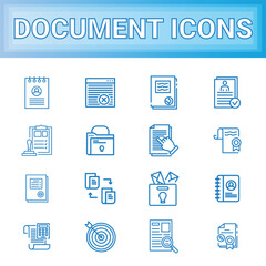 Document Icons set for File Management icons