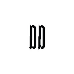 DD monogram logo design letter text name symbol monochrome logotype alphabet character simple logo