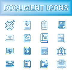 Document Icons set for File Management icons