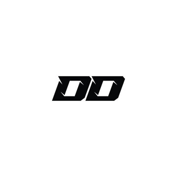 DD monogram logo design letter text name symbol monochrome logotype alphabet character simple logo