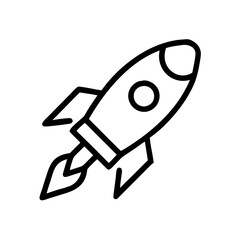 rocket-icon line art