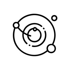 orbit icon line art