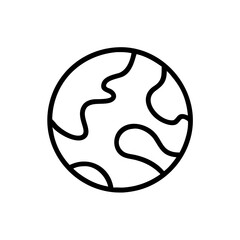 planet-icon line art