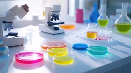 Laboratory Research with Colorful Solutions