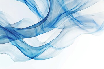 Fototapeta premium A close-up shot of a blue wave on a white background, perfect for use in ocean-themed designs and illustrations