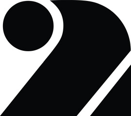 Bold Geometric Numbers Vector Set