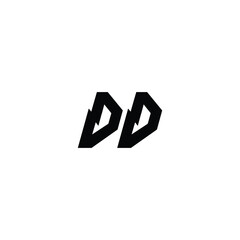 DD monogram logo design letter text name symbol monochrome logotype alphabet character simple logo