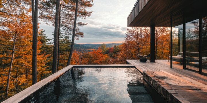  house in the forest with a jacuzzi or pool for a pleasant retreat