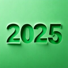Fototapeta na wymiar 2025 Nowy Rok