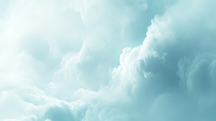 Soft Cloudy Sky Background in Light Blue Tones