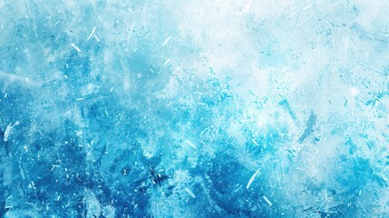 Fototapeta premium A winter wonderland scene with delicate snowflakes falling onto a blue and white background